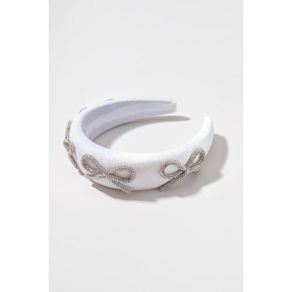 Aria Crystal Bow Headband - Picture 1 of 2